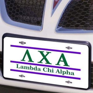 Lambda Chi Alpha Lettered Lines License Cover