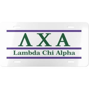 Lambda Chi Alpha Lettered Lines License Covers
