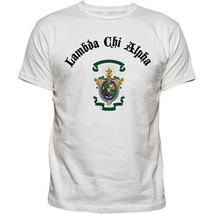 Lambda Chi Alpha Vintage Crest T-Shirt(White)