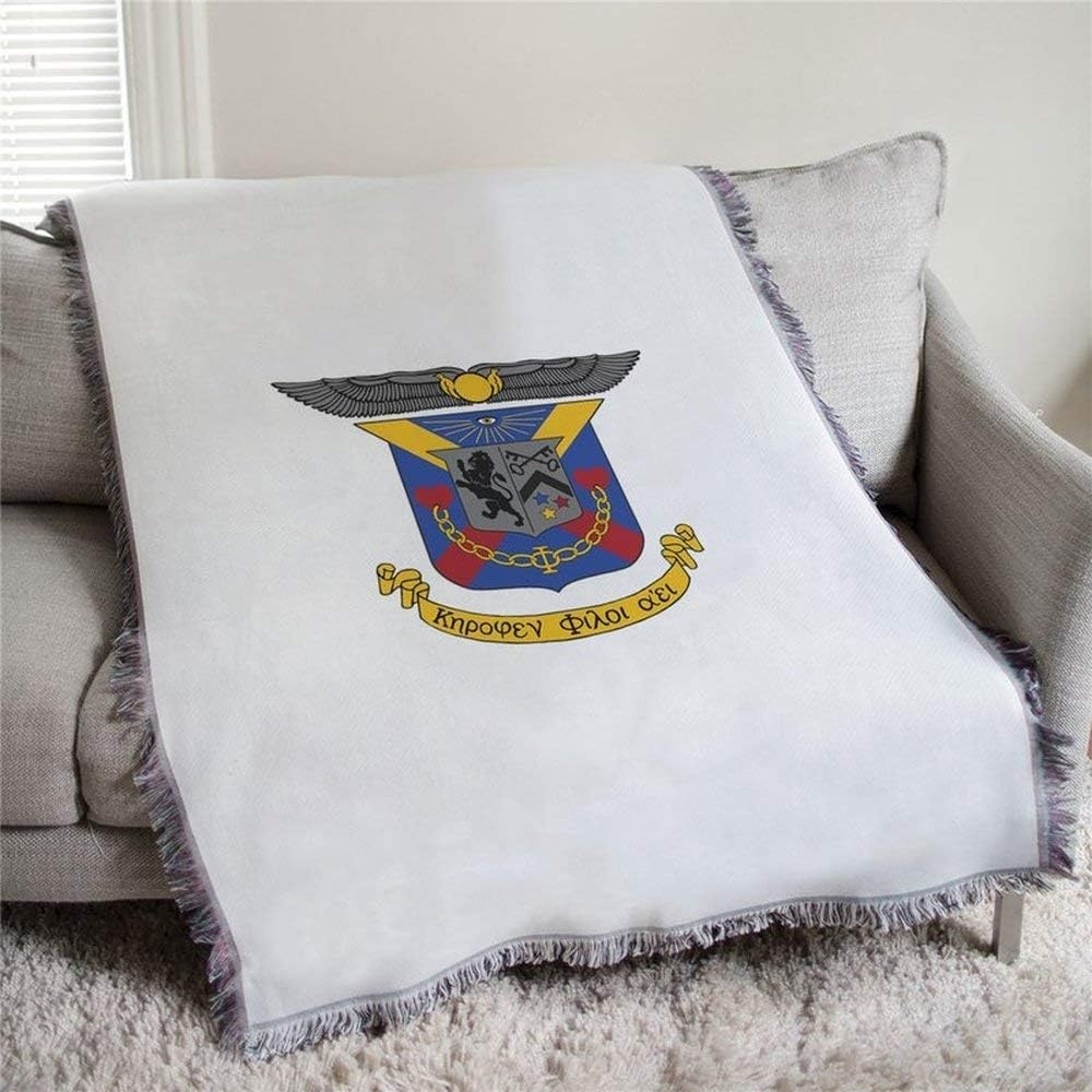 image:imageDelta Kappa Epsilon DKE Full Color Crest Afghan Blanket Throw