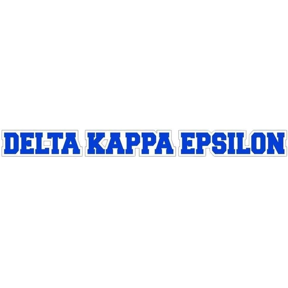 image:imageDelta Kappa Epsilon DKE Long Window Sticker