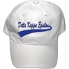 Delta Kappa Epsilon DKE Tail Baseball Hat White w/Royal Blue Imprint