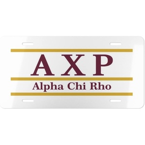 Alpha Chi Rho Lettered Lines License Covers