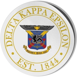 Delta Kappa Epsilon DKE Circle Crest – Shield Decal