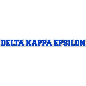 Delta Kappa Epsilon DKE Long Window Sticker