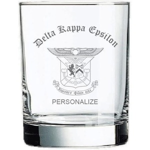 Greekgear Delta Kappa Epsilon DKE Old Style Glass Transparent
