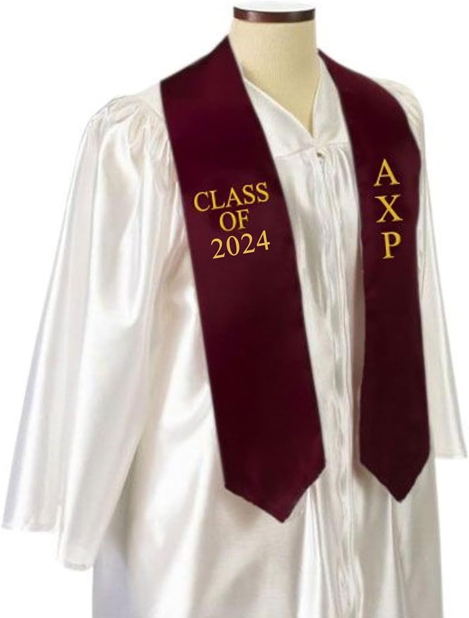image:imageGreekgear Alpha Chi Rho Embroidered Graduation Sash Stole
