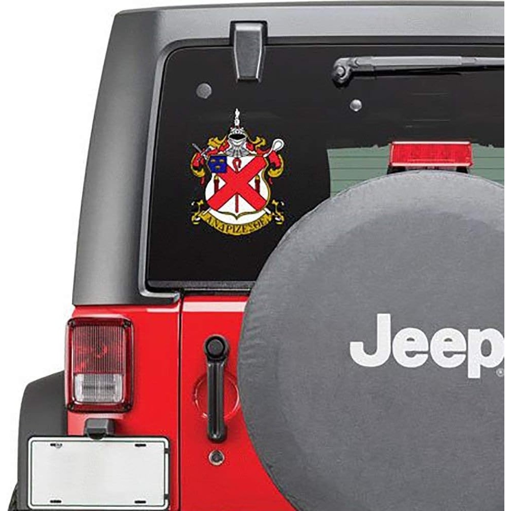 image:imageAlpha Chi Rho Large Greek Color Crest Decal Up to 12 Inch Tall