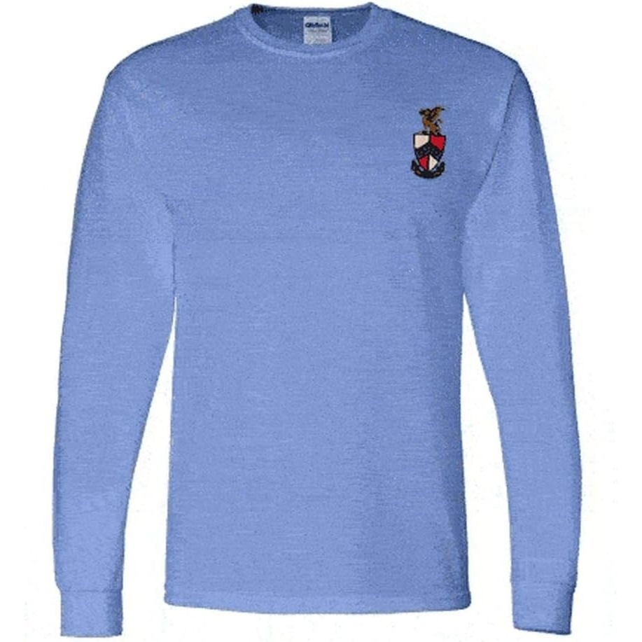 image:imageBeta Theta Pi Fraternity Crest Longsleeve TeeLight Blue