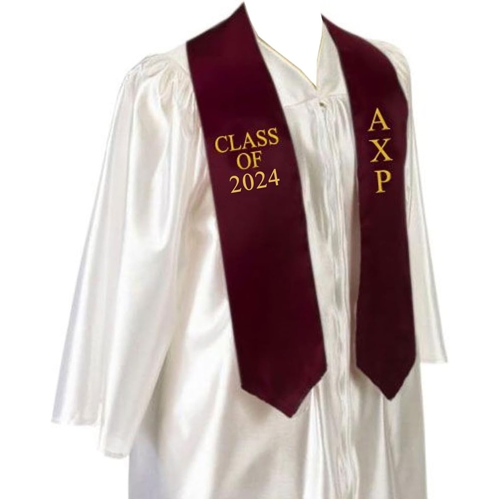 image:imageGreekgear Alpha Chi Rho Embroidered Graduation Sash Stole