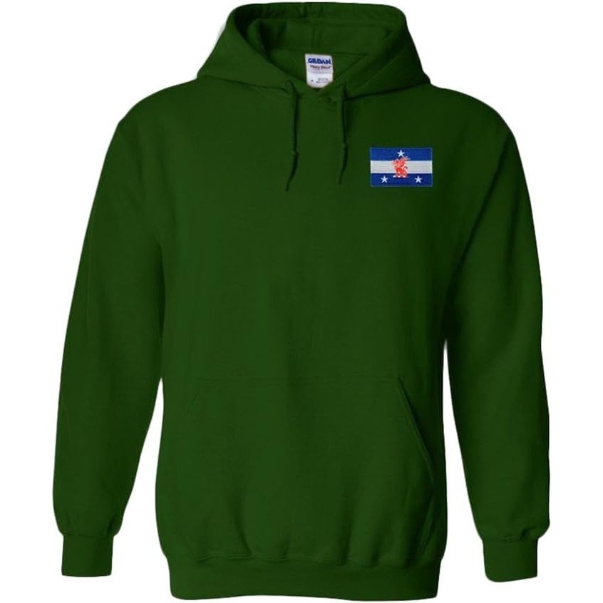 image:imageGreekgear Beta Theta Pi Flag Patch Hooded SweatshirtForest Green