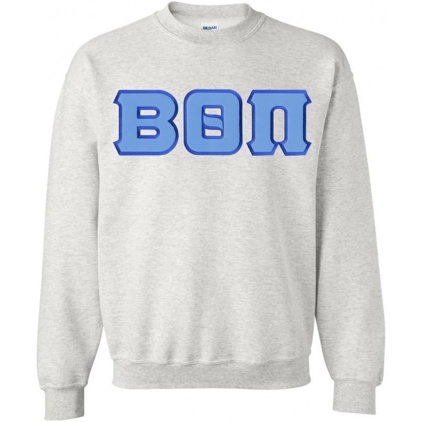 image:imageGreekgear Beta Theta Pi Lettered CrewneckLight Grey