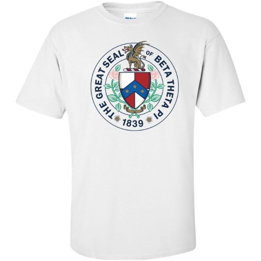 image:imageGreekgear Beta Theta Pi Logo Short Sleeve TeeWhite
