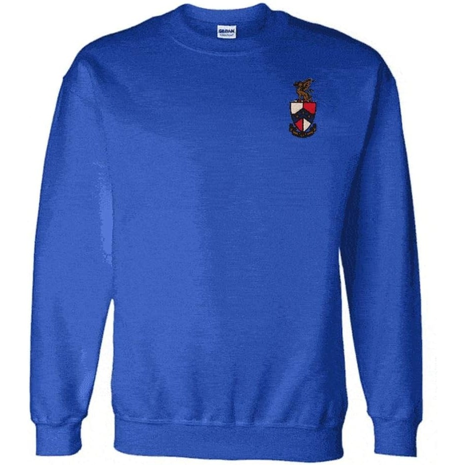 image:imageGreekgear Beta Theta Pi World Famous Crest Shield PATCH Crewneck SweatshirtRoyal Blue
