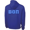 Greekgear Beta Theta Pi Tackle Twill Lettered Pack N Go Pullover(Royal Blue)