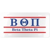Beta Theta Pi Lettered Lines License Covers