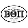 Beta Theta Pi Oval Crest Bumper Sticker