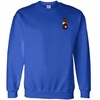 Greekgear Beta Theta Pi World Famous Crest – Shield PATCH Crewneck Sweatshirt(Royal Blue)