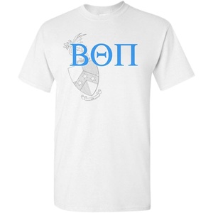 Beta Theta Pi Greek Crest T-Shirt(Light Grey)
