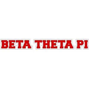 Beta Theta Pi Long Window Sticker