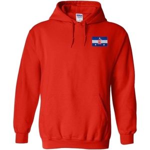 Greekgear Beta Theta Pi Flag Patch Hooded Sweatshirt(Red)