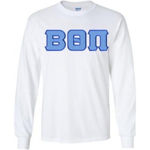Greekgear Beta Theta Pi Lettered Long Sleeve(White)