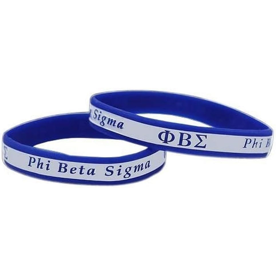 image:imageGreekgear Phi Beta Sigma Silicone Bracelet  2 Pack