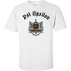 Psi Upsilon Vintage Crest T-Shirt(White)