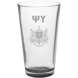 Greekgear Psi Upsilon Mixing Glass Transparent