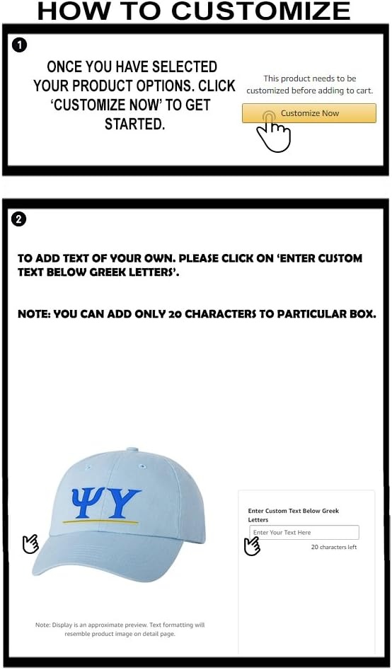 image:imagePersonalized Psi Upsilon Greek Line HatLight Blue