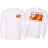 Greekgear Psi Upsilon Stripes Long Sleeve T-Shirt(White)