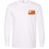 Greekgear Psi Upsilon Stripes Long Sleeve T-Shirt(White)