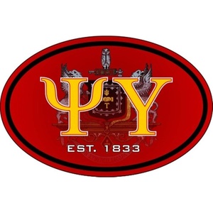 Psi Upsilon Color Oval Decal