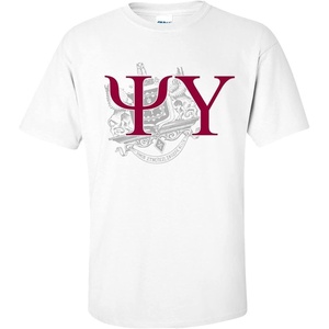 Psi Upsilon Greek Crest T-Shirt(Light Grey)