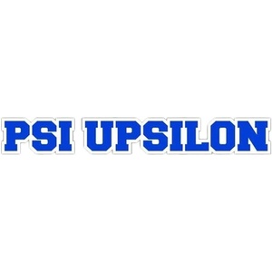 Psi Upsilon Long Window Sticker