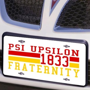 Psi Upsilon Year License Plate