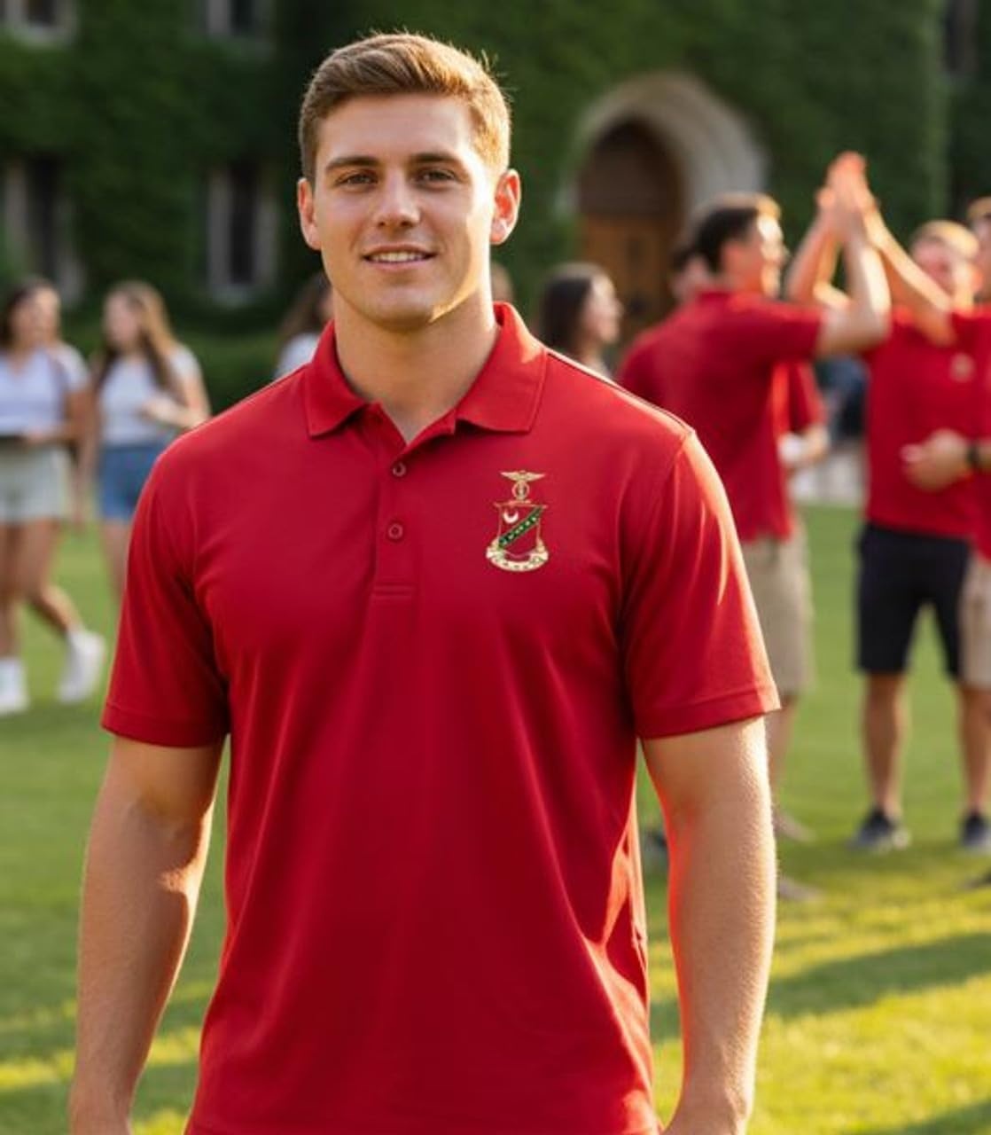 image:imageKappa Sigma Emblem PoloTrue Red