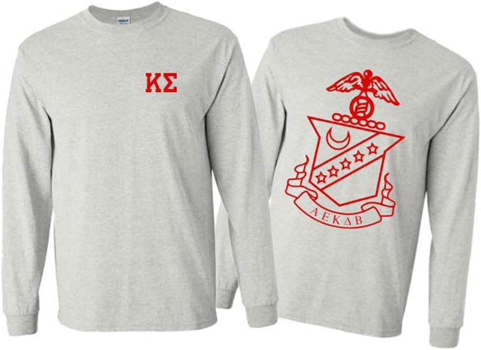 image:imageKappa Sigma World Famous Crest Long Sleeve TShirtLight Grey