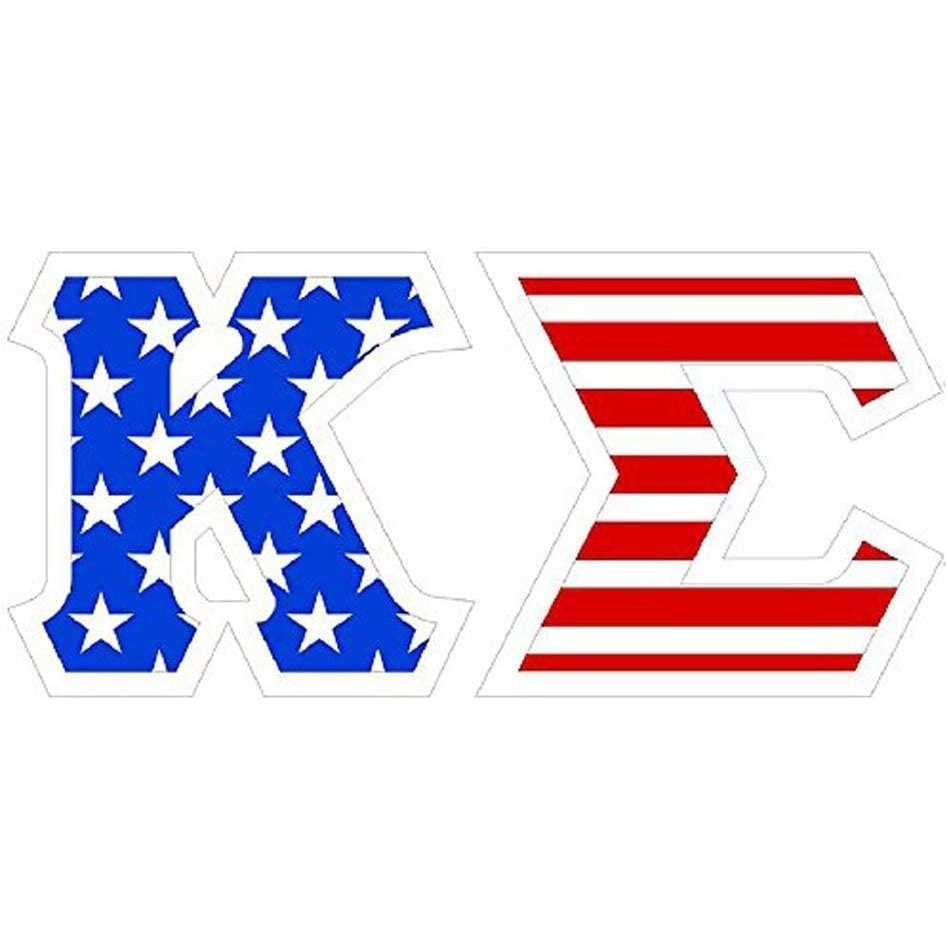 image:imageKappa Sigma American Flag Greek Letter Sticker