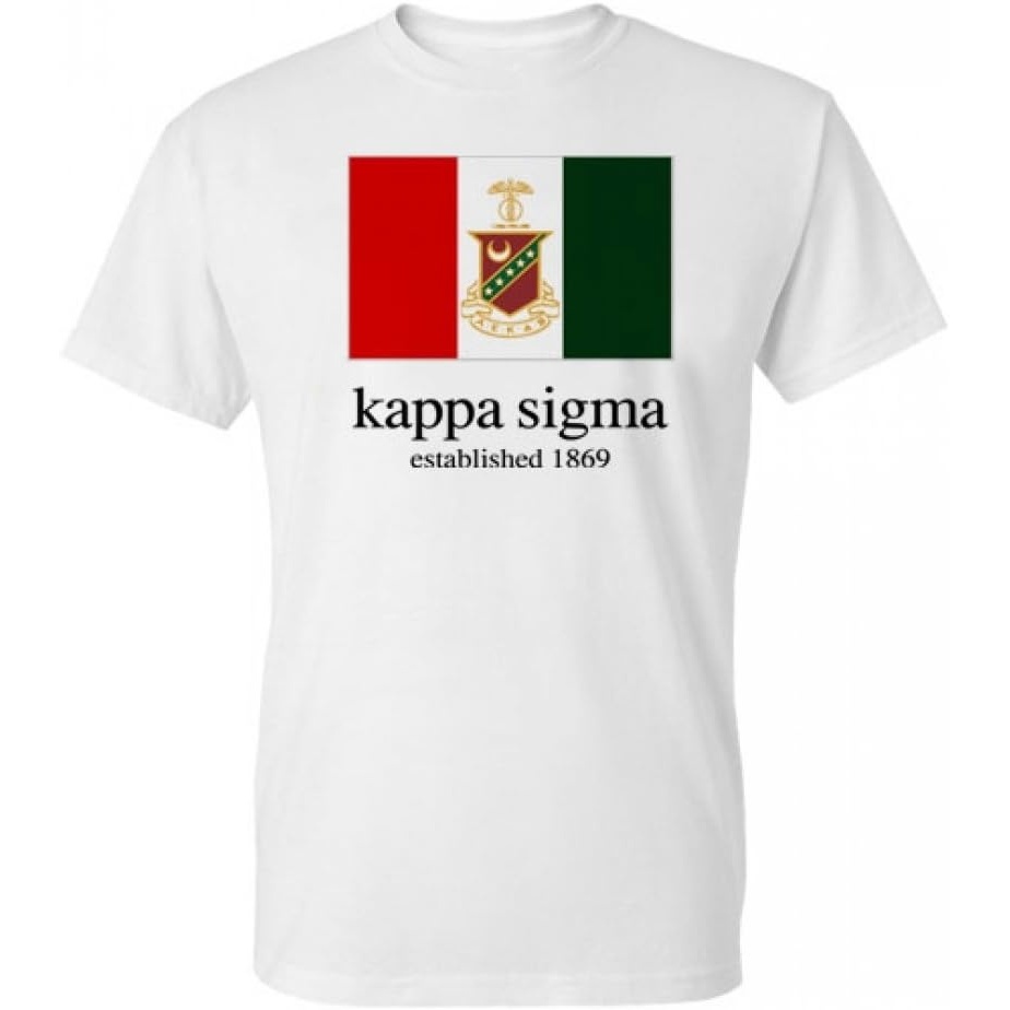 image:imageKappa Sigma Flag TShirtWhite