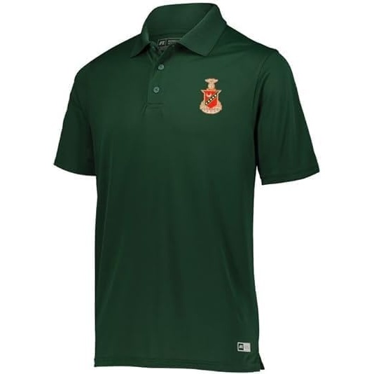 image:imageKappa Sigma Greek Crest Emblem Defer Polo XLarge ForestWhite