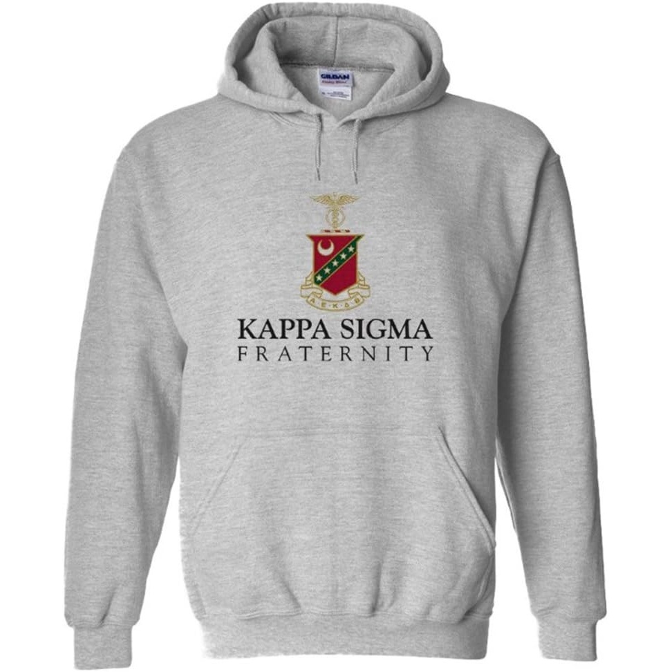 image:imageKappa Sigma Logo Hooded SweatshirtSports Grey