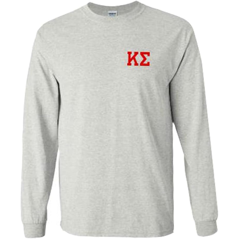 image:imageKappa Sigma World Famous Crest Long Sleeve TShirtLight Grey
