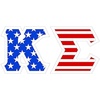 Kappa Sigma American Flag Greek Letter Sticker