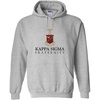 Kappa Sigma Logo Hooded Sweatshirt(Sports Grey)