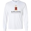Kappa Sigma Logo Long Sleeve Tee(White)