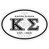 Kappa Sigma Oval Crest Bumper Sticker