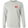 Kappa Sigma World Famous Crest Long Sleeve T-Shirt(Light Grey)