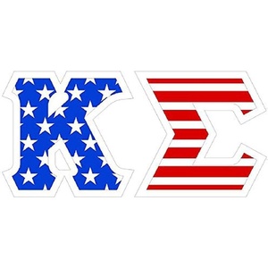 Kappa Sigma American Flag Greek Letter Sticker