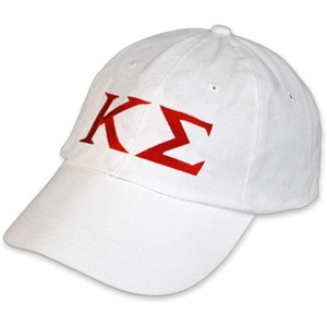 Kappa Sigma Lettered Hat(White/Red)